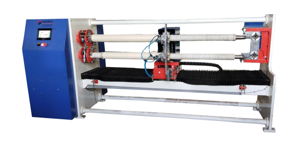 1250 MM DOUBLE SHAFT MASKING TAPE SLICER MACHINE Model (DASM-025)