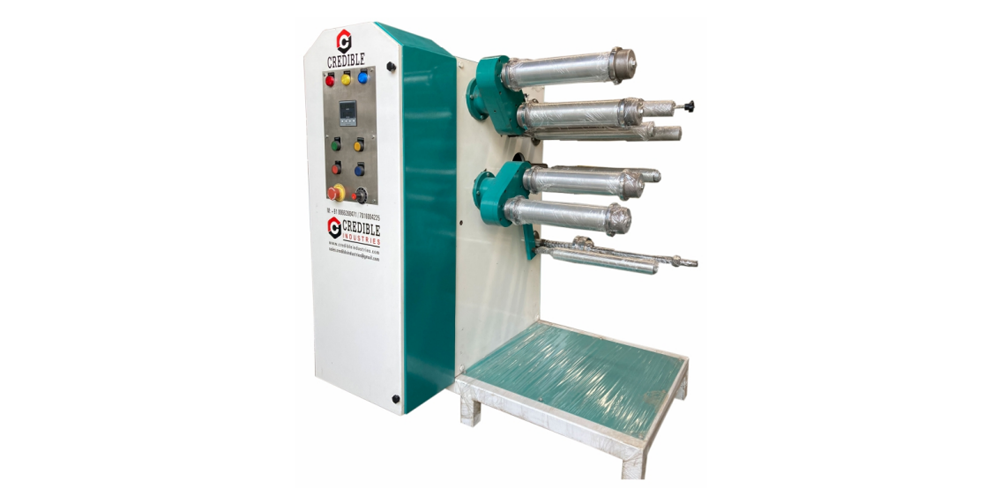 300 MM AUTOMATIC BOPP TAPE SLITTING MACHINE Model (ABTSM-002)