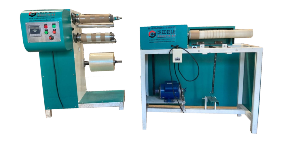 300 MM SEMI-AUTOMATIC BOPP TAPE SLITTING MACHINE Model (SABTSM-001)