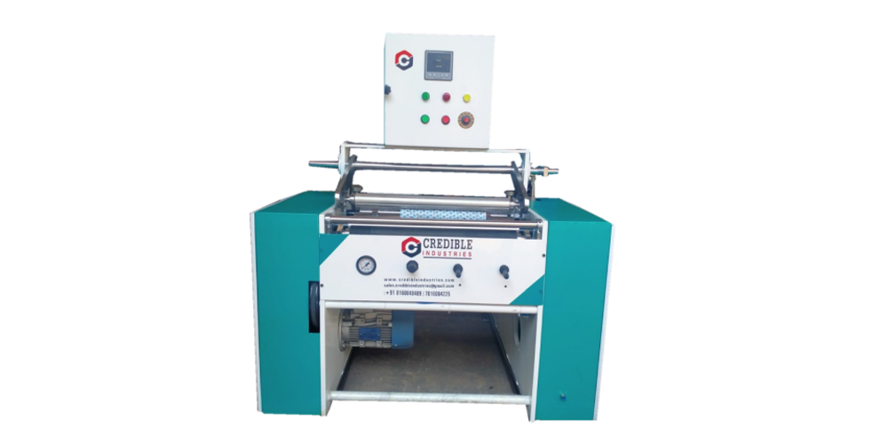 500 MM FOIL AND BUTTER PAPER REWINDING MACHINE Model (SAFRM-034)